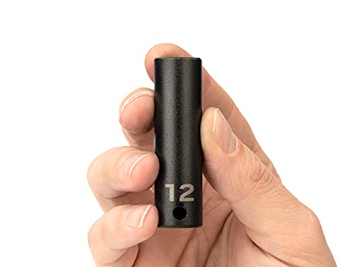 Image of TEKTON 3 /8 Inch Drive x 12 mm Deep 6-Point Impact Socket | SID13112