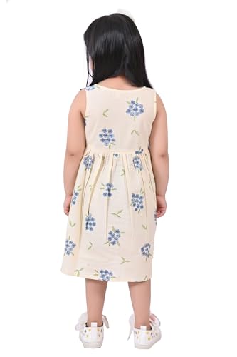 Image of VIKITA Kids Printed Cotton Frock Dress for Baby Girls|Comfortable Summer Wear Dress| for Birthday,Evening, Kids Onepeice Dress