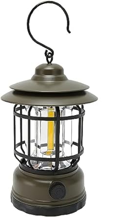 darkline Camping Lanterns Rechargeable, Portable Electric LED Camping Lights Outdoor Hanging Tent Light Vintage Tabletop Lantern lamp for Camping, Hiking, Power Outages, Indoor (Neavy Green) (B0CYLRVJT7) Amazon Price History, Amazon Price Tracker