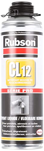 Rubson Reinigungsmittel für expansive Schaum CL 12 Aerosol, Reiniger für Aerosolpistolen und Oberflächen, entfernt und entfettet, 500 ml Cover