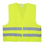 Taille XL, unisexe. Gilet de sécurité jaune - 2 bandes horizontales