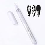 Quick Dry Fine Tips Nail Art Pens for DIY Nail Decoration, Fine Point Nail Polish Pen with Quick Dry Formula for Dot and Line Art, White