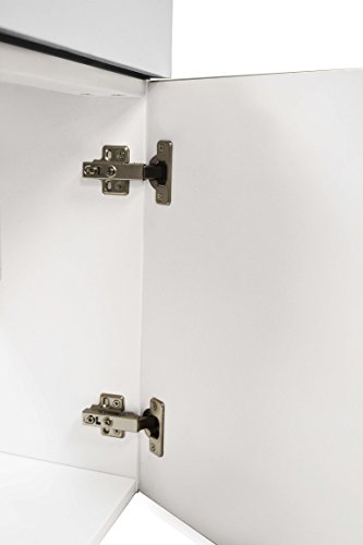 Virtu Usa Carino 16 Inch Single Sink Bathroom Vanity Set In Gloss White W/Integrated Square Sink, White Polymarble Countertop, Single Hole Polished Chrome, No Mirror - Js-50416-Gw #TOP3