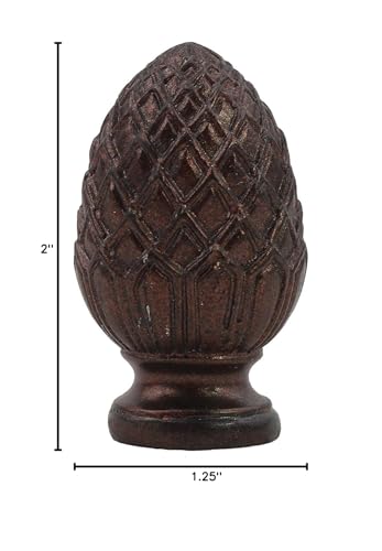 Image of Urbanest Pineapple Lamp Finial, 2-inch Tall, Oil-Rubbed Bronze