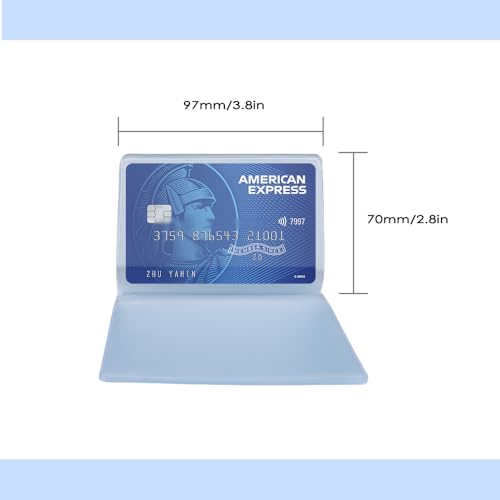 Credit Card Holder with Protectors - Plastic Card Wallet Inserts, Clear View, Medicare & Social Security Mix - Shop Now!