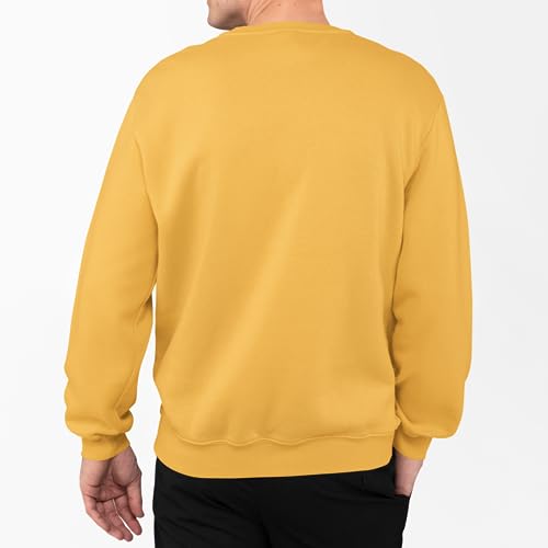 Image of Men Regular Fit Crew-Neck Sweatshirt