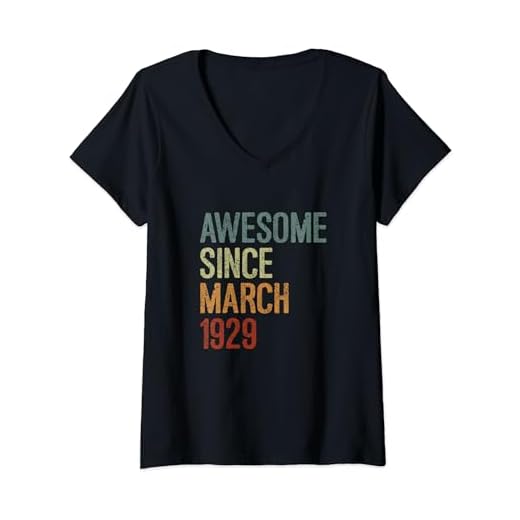 Impresionante desde marzo de 1929, regalo de cumpleaños divertido retro Camiseta Cuello V