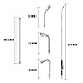 Selkie Pressure Washer Extension Wand Upgrade Power Washer Lance with Spray Nozzle Tips,30°,90°,120° Curved Rod, 1/4’’Quick Connect, Replacement for Anti-Leaked Ring 4000 PSI…