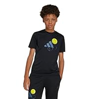 adidas Unisex-Kids x Smiley World Sportswear Shorts, Black/Bright Yellow/White, Medium