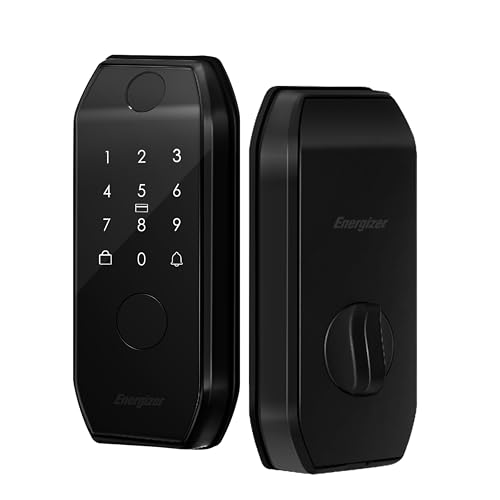 Energizer Smart Door Lock, Deadbolt with Keyless Fingerprint Entry, App Control, Anti-Peep Passcode Touchscreen, 2 Key Fobs & 2 Keys, Holds 50 Fingerprints, One-Touch & Auto-Lock, Doorbell - image 8