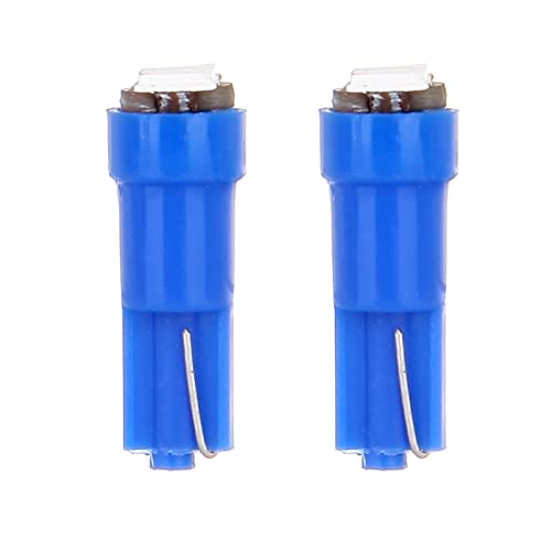 Cciyu 10 X T5 Ultra Blue 58 70 73 74 Dashboard Gauge 2Smd Led Wedge Lamp Bulb Light For 2009-2013 For Toyota Tundra Sequoia 4.6L 4.7L 5.7L/ 2009-2012 For Mitsubishi Eclipse 3.8L/2.4L #TOP4