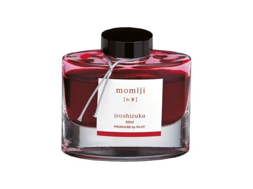 Pilot Iroshizuku Fountain Pen Ink - 50 ml Bottle - Momiji Autumn Leaves (Crimson) (japan import)