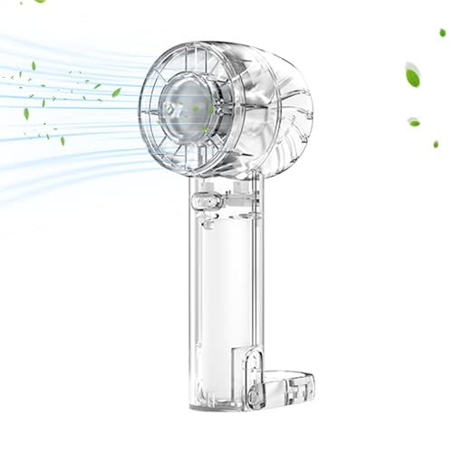Ventilador Portátil - Ventilador De Mano,Ventilador Portátil Recargable Portátil Con Compresa Fría | Potente Refrigeración Silenciosa Inalámbrico Para Maquillaje De Viaje Camping