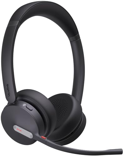 Yealink BH70 Dual Teams USB-C Bluetooth Headset mit Mikrofon, 35 h Sprechzeit, ANC mit 3 Mikrofonen, 91 g, kabellos, Microsoft Teams zertifiziertes Arbeits-Headset für PC