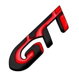 Logo d'insigne de Coffre d'autocollant de Voiture en métal Durable Compatible avec GTI GT GTline 406 405 205 3008 206 208(GTI B)