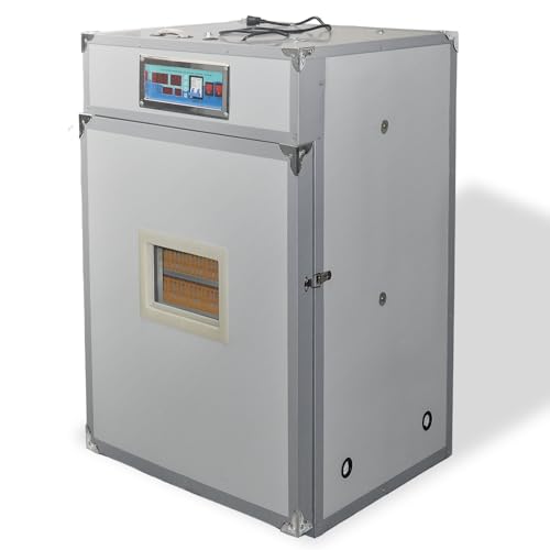 XKV 440 Egg Incubator with Automatic Egg Turning,Temperature Control and Humidity Control,Hatching Eggs,Chicken,Ducks,Poultry,Industrial Brooding Machine Chicken Incubator for Farm,Lab,Home,Indoor