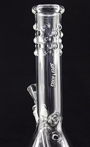 aquasensishop Budawi® 18,8er Glasbong Bong Wasserpfeife Eisbong von Super Heroes mit Eisfach Slit Chillum und 14,5er… – Bild 7