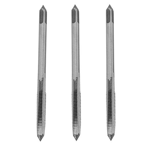 Juego de machos de roscar manuales de acero con rodamientos con tamaños métricos M3 M4 y M5 para madera, plástico, aluminio y materiales blandos, machos de roscar manuales para (con)