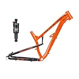 Marco de freno de disco: Freno de disco, pilar B de 51 mm, liberación rápida de 135 mm, máximo for neumáticos de 2,4 '', compatible con ruedas de 27,5 pulgadas.