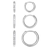 VOJO Moissanite Titanium Huggies