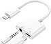 Adattatore per cuffie per cuffie per iPhone Cuffie 3,5 mm per iPhone X Jack Cavo Aux Audio Attacco Compatibile con iPhone 11/11 Pro/XS/XR/X/8 Plus/8 Dongle Adapter Connettore supporto per Tutti iOS