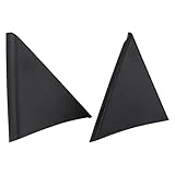 APPERFiT Front Door Upper Trim Panel Triangle Cover (Pair) Compatible with 2007-2013 Chevrolet Chevy Silverado GMC Sierra 1500 2500 HD 3500 HD