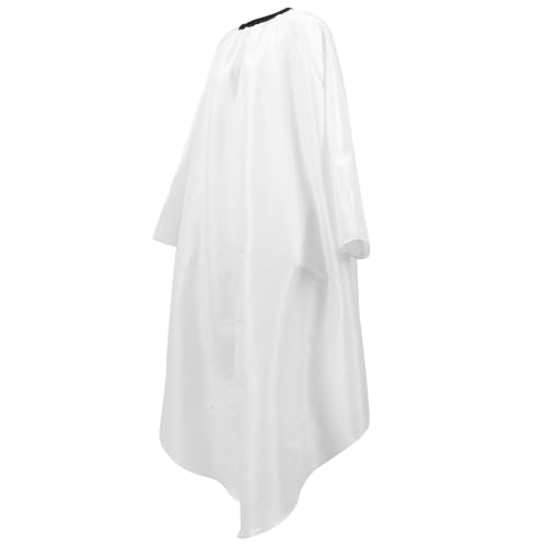 Capa para corte de cabello impermeable Alipis blanca para adultos miniatura 1