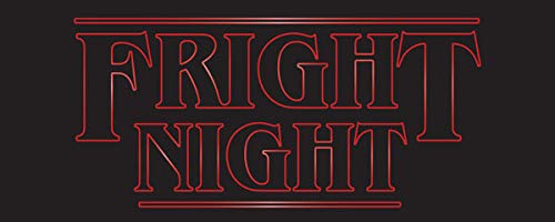 PARTYRAMA.CO.UK Fright Night Halloween PVC Party Sign Decoration 60cm x 25cm