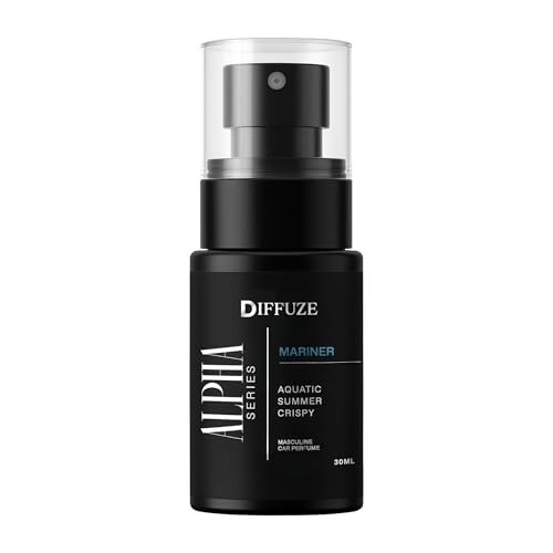 Image of DIFFUZE Alpha Series - Mariner | Luxury Car Perfume for Men | Fresh Aquatic Fragrance | Long Lasting Car Freshener | 30 ml spray with Hanging Card