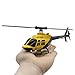 RC ERA A60 Bell-206 110-size Auto Stabilized 6-Axis Gyroscope RC Helicopter With Optical Flow Sensor & Upgraded Transmitter - Remote Control Helicopter RTF For Beginner & Adults (Blue/Yellow)