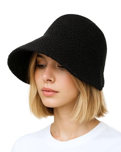 Chapeau de soleil en coton respirant et pliable pour femme