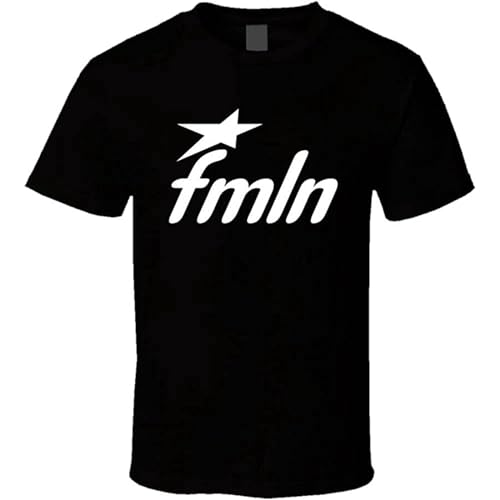 FMLN Farabundo Marti Venceremos - Camiseta unisex con logotipo de El Salvador para hombre, color negro, Negro, L