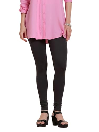 Image of TWIN BIRDS Tailored Cut and Classic Fit Super Stretchable Elastane Fabric Churidar Leggings for Women