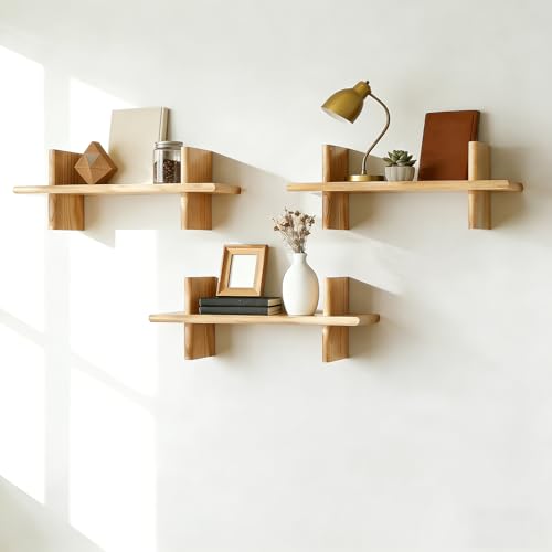 🐥【Mensola da parete in legno robusta e durevole】Questa mensola da parete è realizzata in legno di alta qualità, robusto, antigraffio, impermeabile e facile da pulire. Disponibile in un'ampia varietà di colori e dimensioni, sfrutta efficacemente lo spazio a parete e può essere combinata in modo flessibile per creare uno stile di interior design unico. Aumenta lo spazio di archiviazione migliorando l'estetica dei tuoi interni.
