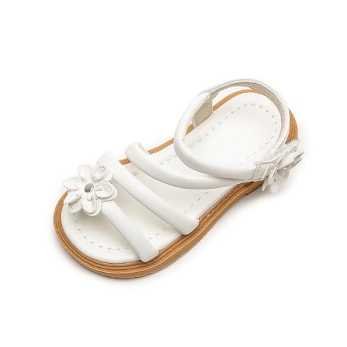 Image of Komfyea Girl Summer Cute Wrap Toe Toddler Soft Flower Flat Beach Sandal Shoes