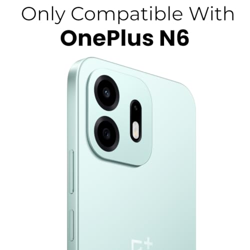 Image of RIGGEAR Shockproof Sleek Hybrid Armor Back Cover Case for OnePlus N6 5G (Smoke Black Matte PC + Black TPU Bumper)