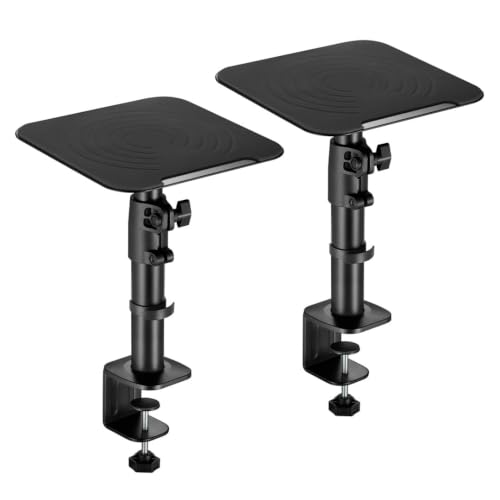 Image of Audio Array 3.5 inch Studio Monitor Bundle with 50W Powered Speakers & Adjustable Metal Stands|Bluetooth,TRS, AUX, RCA Inputs|5KG Capacity|Height, Tilt & Rotation Adjustable|Smart Cable Management | UB-05