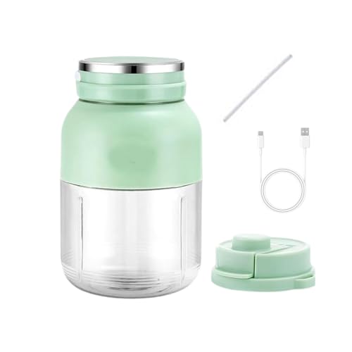 Exprimidor eléctrico de frutas de 1300 ml para batidos y mezclar, vaso portátil de gran capacidad, licuadora portátil para uso doméstico