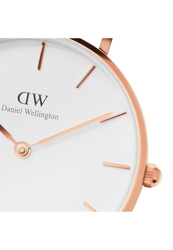 Image of Daniel Wellington Petite Durham Rose Gold Women's Watch - Japanese Quartz Movement, Genuine Leather Strap, Water Resistant Analog Watch for Women