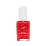 Honeybee Gardens Water-Based Nail Enamel, Wild Fire, Matte Bright Red With a Hint of Orange, Eco-Friendly, Odorless & Vibrant Polish, 0.5 fl oz
