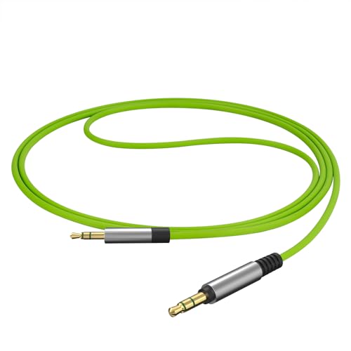Image of GEEKRIA Audio Cable Compatible with AKG N60NC, N700NC, N60, Y600NC, Y500, Y50, Y40, Y50BT, Y45BT, N90Q Headphones Cable, 3.5mm to 2.5mm Replacement Stereo Cord (4 ft /1.2 m)