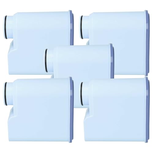 vhbw 5x filtro dell'acqua compatibile con Saeco PicoBaristo SM5470/10, SM5460/10 macchina da caffè automatica, macchinetta per espresso - azzurro