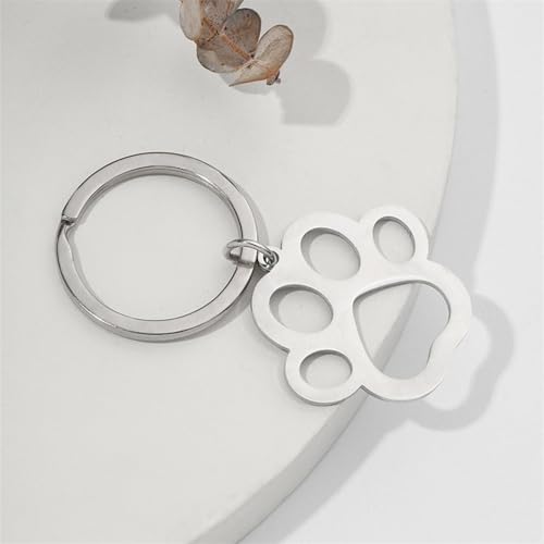 Pfotenabdruck-Anhänger aus Edelstahl – hohles Haustier-Klauenanhänger | Lustiger Tier-Schlüsselanhänger, Anhänger für die Schmuckherstellung für Armbänder, Halsketten,