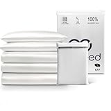 PROMEED 100% Mulberry Silk Duvet Cover Queen Size, Real Grade 6A+ 23 Momme Silk Quilt/Comforter Cover with Zipper and Coner Tie (White, King)