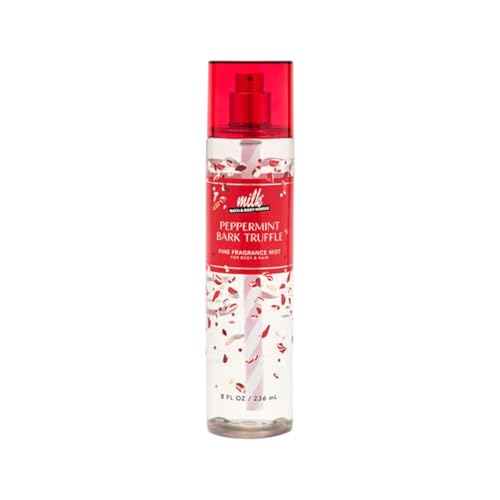 Bath and Body Works Peppermint Bark Truffle Fine Body Fragrance Mist 8 Fluid Ounce (Peppermint Bark Truffle)