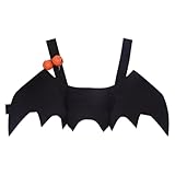 Halloween Costume halloween gatto per Animale Cane Gatto, Ali da Pipistrello per Gatti e Cani con Campanella a Forma di Zucca, Vestito Cosplay per Feste di Halloween, Costume Pipistrello Cane S
