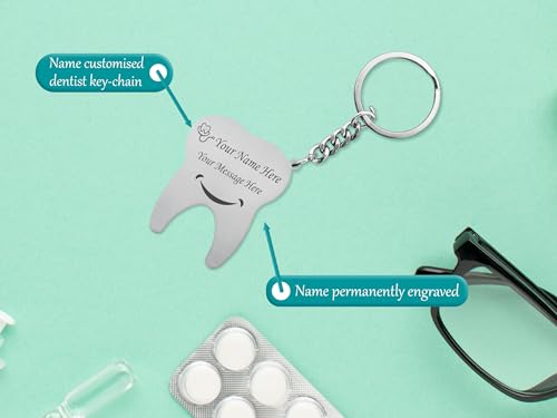 Image of SAVRI Personalized Stainless Steel Keychain | With Name Engraved | Premium Gift | Keyring for Office & Gifting