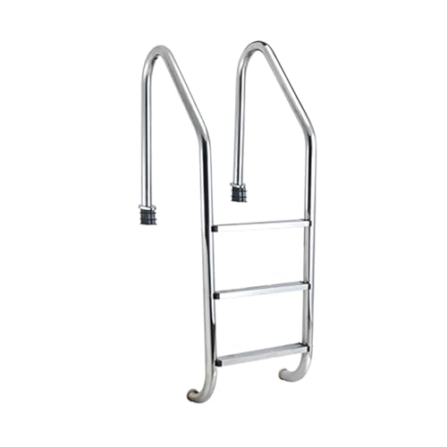 Escalera para piscina de 3 peldaños de acero inoxidable miniatura 1