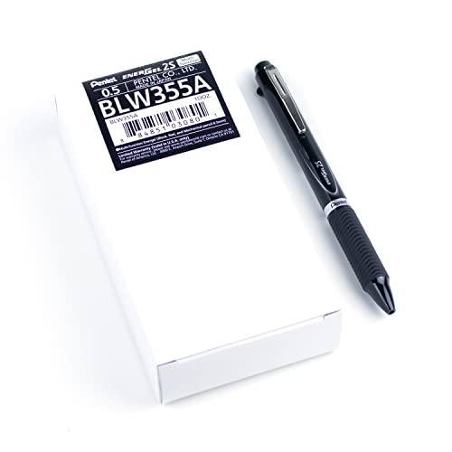 Pentel EnerGel 2S Multi-Function, 2-Ink + Pencil, (0.5mm) Fine Line, Black Barrel - BLW355A