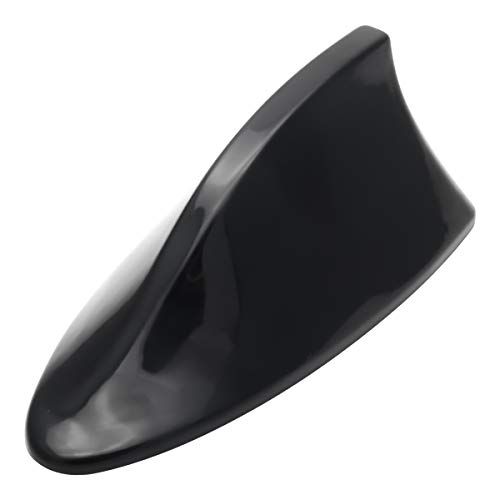 Antenne Aileron Requin Voiture Riloer - Antenne Signal FM/AM Universelle Noire
